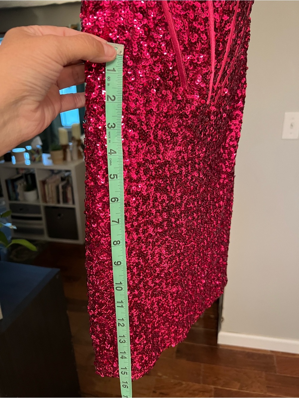 NWT Jovani 25957 Raspberry Sequin Strapless Corset Mini Dress Size 6 Prom HOCO - Picture 7 of 12